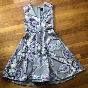 Cynthia Rowley Bonded Fit & Flare Dress